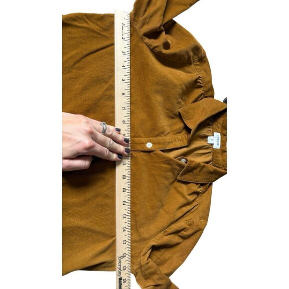 J Crew Corduroy collared mini shirt dress size 2 Brown Button Front - Picture 6 of 10